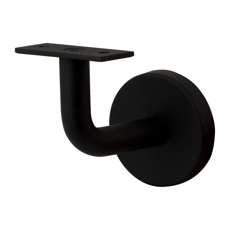 Black outlet handrail bracket