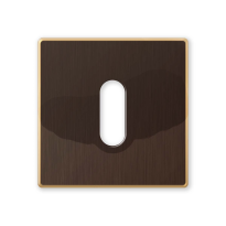 1291/B keyhole escutcheon 50x6mm bronze