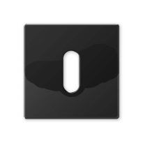 1291/B keyhole escutcheon 50x50x6mm black pearl