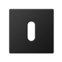 1291/B keyhole escutcheon 50x50x6mm mat black