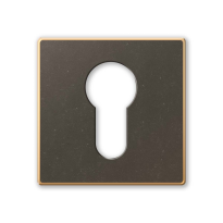1291/BY cylinder rose 50x50x6mm imperial bronze