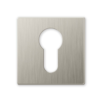 1291/BY cylinder rose 50x50x6mm satin nickel