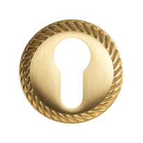 1351/BY cylinder rose 51x10mm satin brass