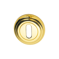 651/B keyhole escutcheon 51x12mm polished brass