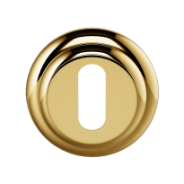 651/B keyhole escutcheon 51x12mm unlacquered brass