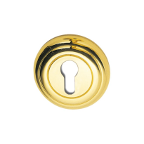 651/BY cylinder rose 51x10mm polished brass