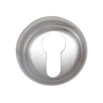 651/BY cylinder rose 51x10mm satin chrome