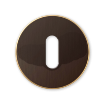 911/B keyhole escutcheon 51x6mm bronze