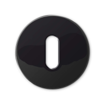 911/B keyhole escutcheon 51x6mm black pearl