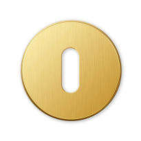 911/B keyhole escutcheon 51x6mm brass gold24k