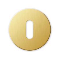 911/B keyhole escutcheon 51x6mm brass satin