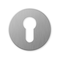 911/BY cylinder rose 51x6mm satin chrome