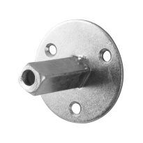 Knob fastener round plate
