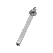 Spindle excentric fixed/rotatable bolt M10x35mm/8x8x100mm suitable for door thickness 56mm