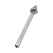 Spindle excentric fixed/rotatable bolt M10x35mm/8x8x110mm suitable for door thickness 68mm