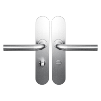 BLA100 door handle on Backplate bathroom 63/8 normal knob 