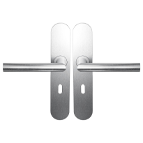 BLA115 door handle on Backplate Lock 56