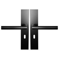 BLA115 door handle on Backplate Lock 56