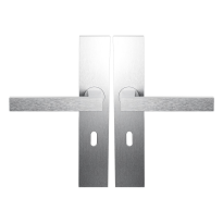 BLA138 door handle on Backplate Lock 56