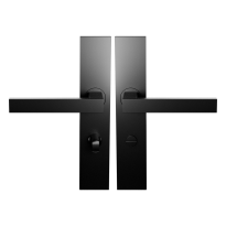 BLA138 door handle on Backplate Bathroom 63/8 Normal Knob