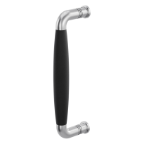 Pull handle Ika satin stainless steel with black 207x63mm