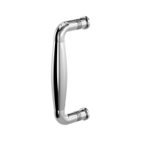 Pull handle Ika polished stainless steel with satin stainless steel 157x62mm