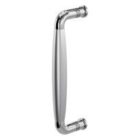 Pull handle Ika polished stainless steel with satin stainless steel 207x63mm