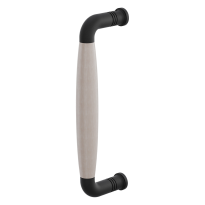Pull handle Ika black with oak whitewash 207x60mm
