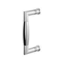 Door pull handle Ika satin stainless steel/polished stainless steel
