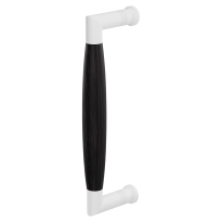 Door pull handle Ika white with ebony 207x63mm
