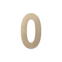 GPF Champagne blend house number 0 XL, 250 mm