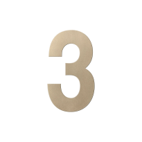 GPF Champagne blend house number 3 XL, 250 mm
