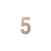 GPF Champagne blend house number 5, 150 mm