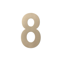 GPF Champagne blend house number 8 XL, 250 mm