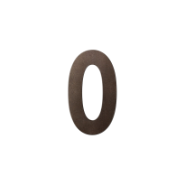 GPF Dark blend house number 0 L, 200 mm