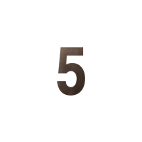 GPF Dark blend house number 5, 150 mm