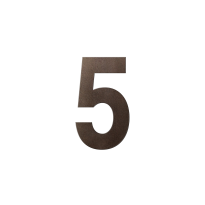 GPF Dark blend house number 5 L, 200 mm