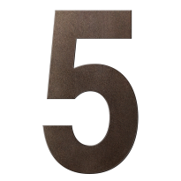GPF Dark blend house number 5 XXL, 400 mm