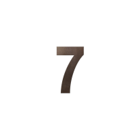 GPF Dark blend house number 7, 150 mm
