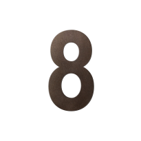 GPF Dark blend house number 8 XL, 250 mm