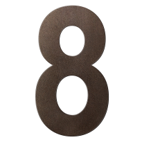 GPF Dark blend house number 8 XXL, 400 mm