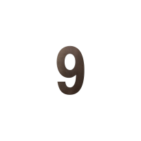 GPF Dark blend house number 9, 150 mm