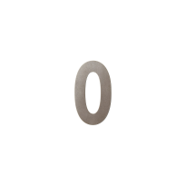 GPF Mocca blend house number 0, 150 mm