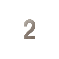 GPF Mocca blend house number 2, 150 mm