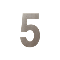 GPF Mocca blend house number 5 XL, 250 mm