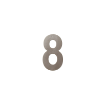 GPF Mocca blend house number 8, 150 mm