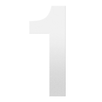 GPF white house number 1 XXL, 400 mm