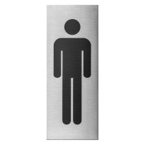 GPF0402.09.0001 pictogram 'Gentlemen' rectangular 130x50x1 mm