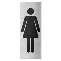 GPF0402.09.0002 pictogram 'Ladies' rectangular 130x50x1 mm