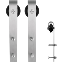 GPF0500.09 sliding door hanger set Lanka stainless steel for the purpose of an extra door